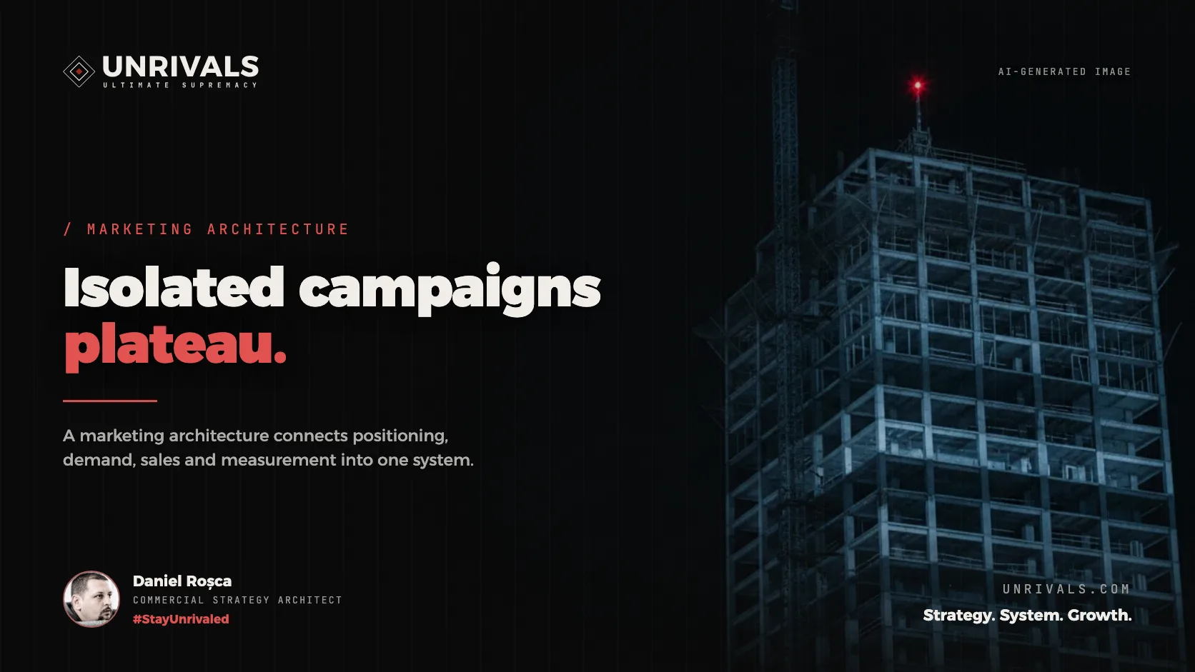 Marketing architecture: the system that makes growth predictable