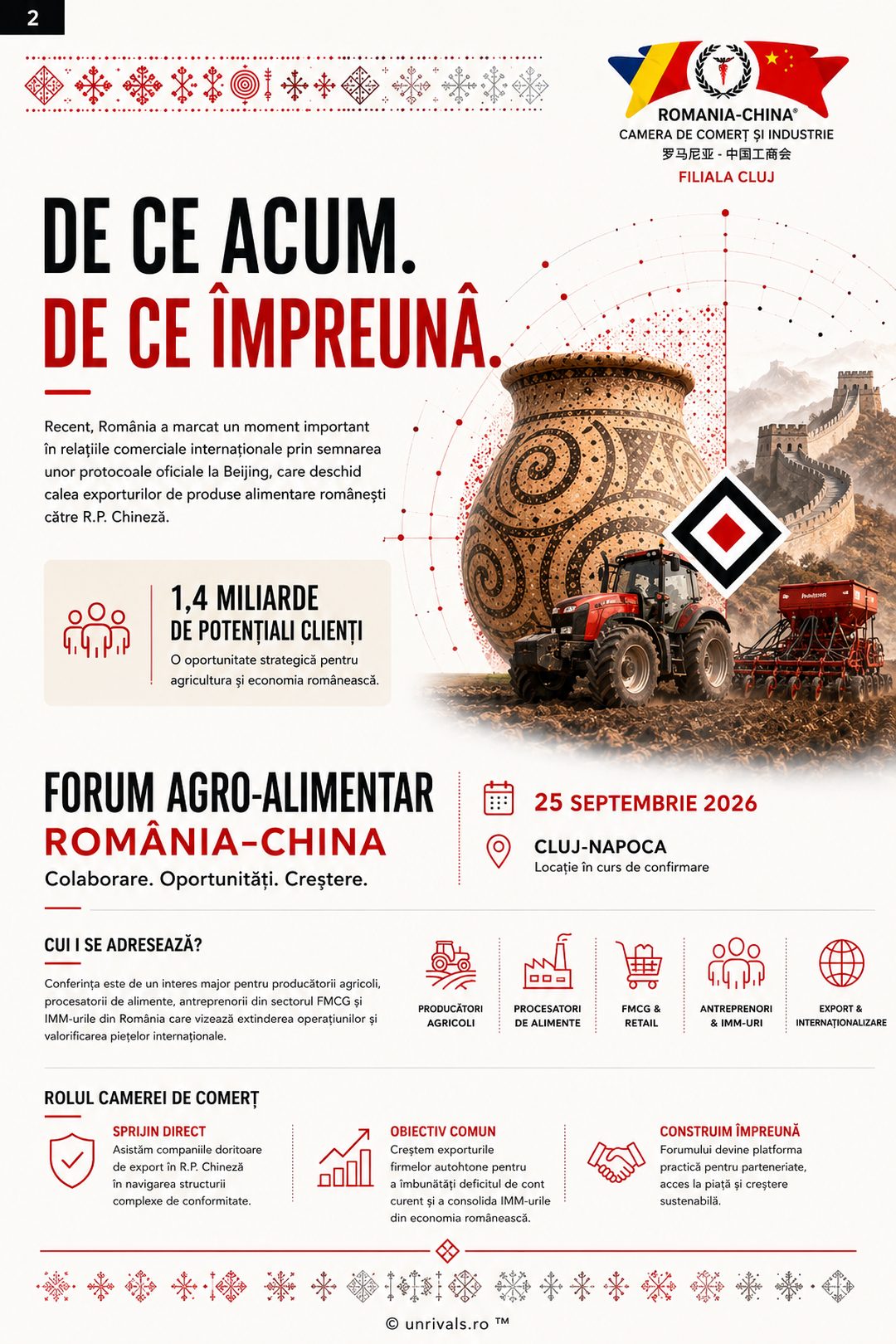Campaign page: why now, why together, and the role of the Chamber of Commerce in the forum.